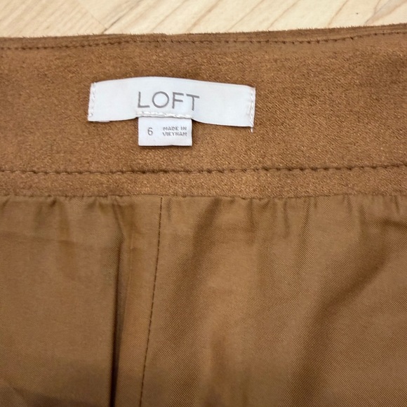 LOFT Tan Suede Skirt - Picture 3 of 5